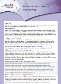 RHD in Pregnancy – AMOSS Study