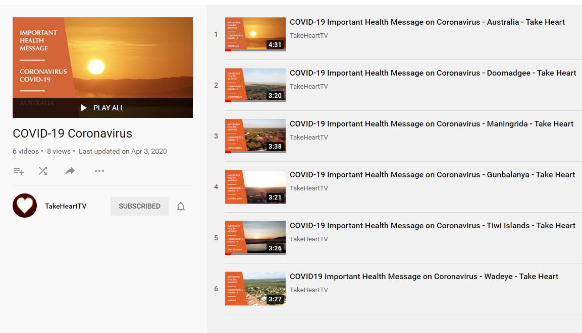 COVID-19 Important Health Message – Australia