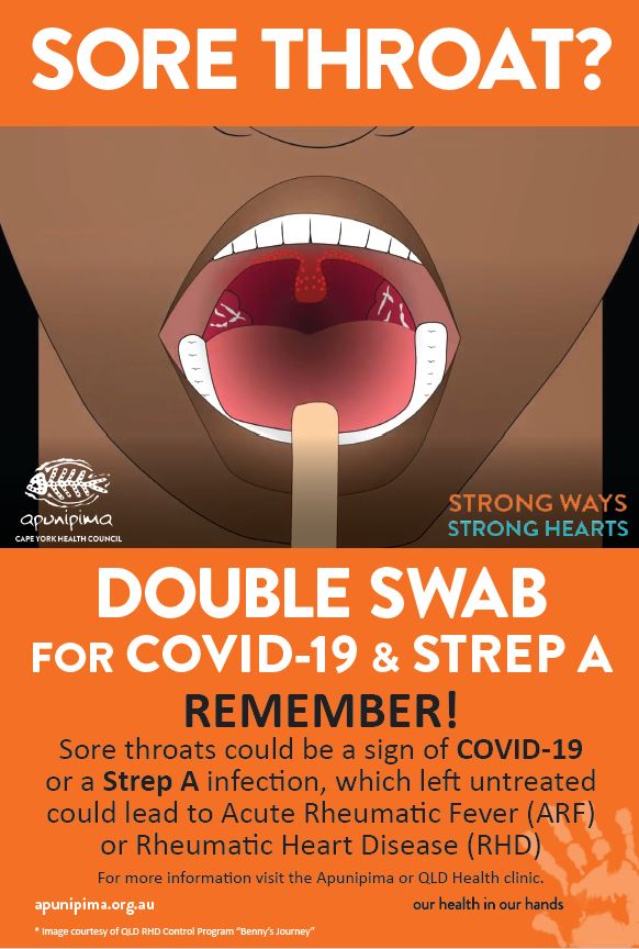 Sore Throat? Double Swab for COVID-19 & Strep A