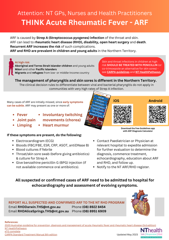 THINK ARF – for NT Clinicians