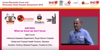 ARF & RHD: What we know we don’t know – Prof Bart Currie