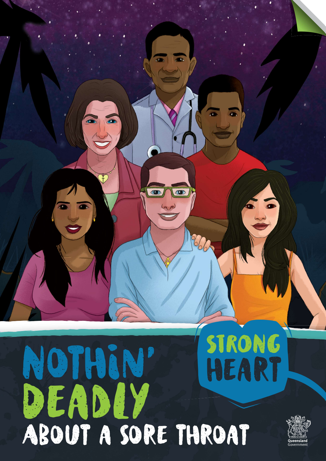 Nothin’ deadly about a sore throat comic: Multi-cultural